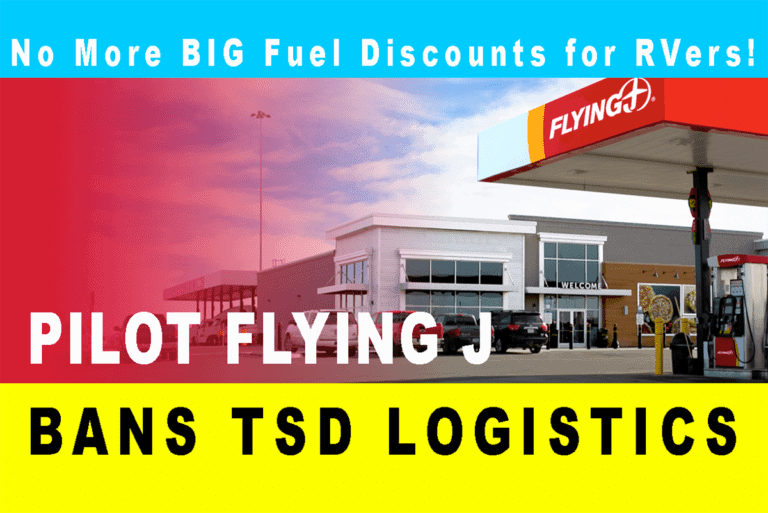 Pilot/Flying J Cancelled the TSD Fuel Discount for RVers